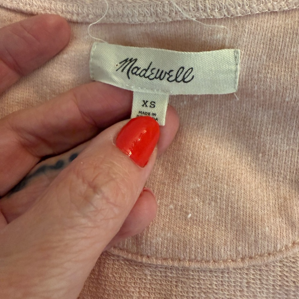 Madewell Soft Pink Short Sleeve Tee - Picture 6 of 7